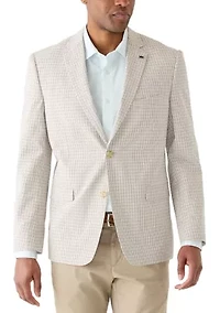 Men's Seersucker Plaid Blazer