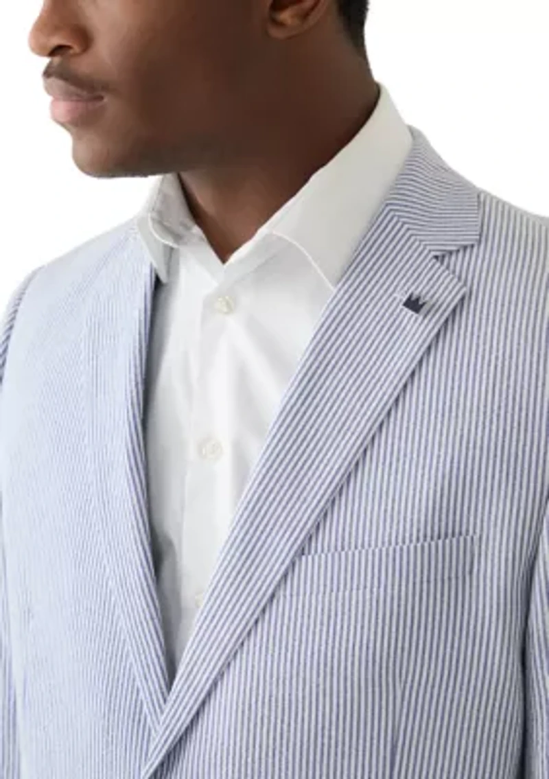 Men's Seersucker Stripe Sport Coat