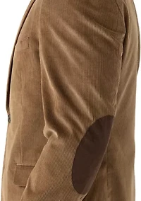 Men's Corduroy Sport Coat with Faux Suede Elbow Patch