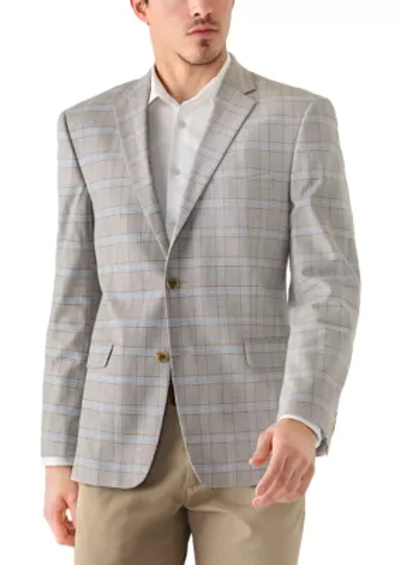 Men's Plaid Blazer