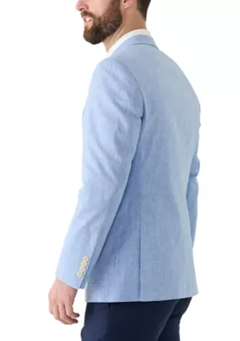Blue Linen Sport Coat