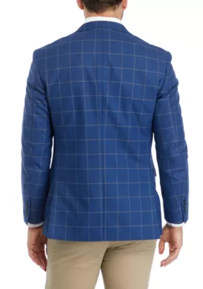 Blue Windowpane Sport Coat