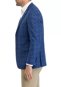 Blue Windowpane Sport Coat