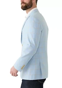 Windowpane Printed Suit Separate Jacket