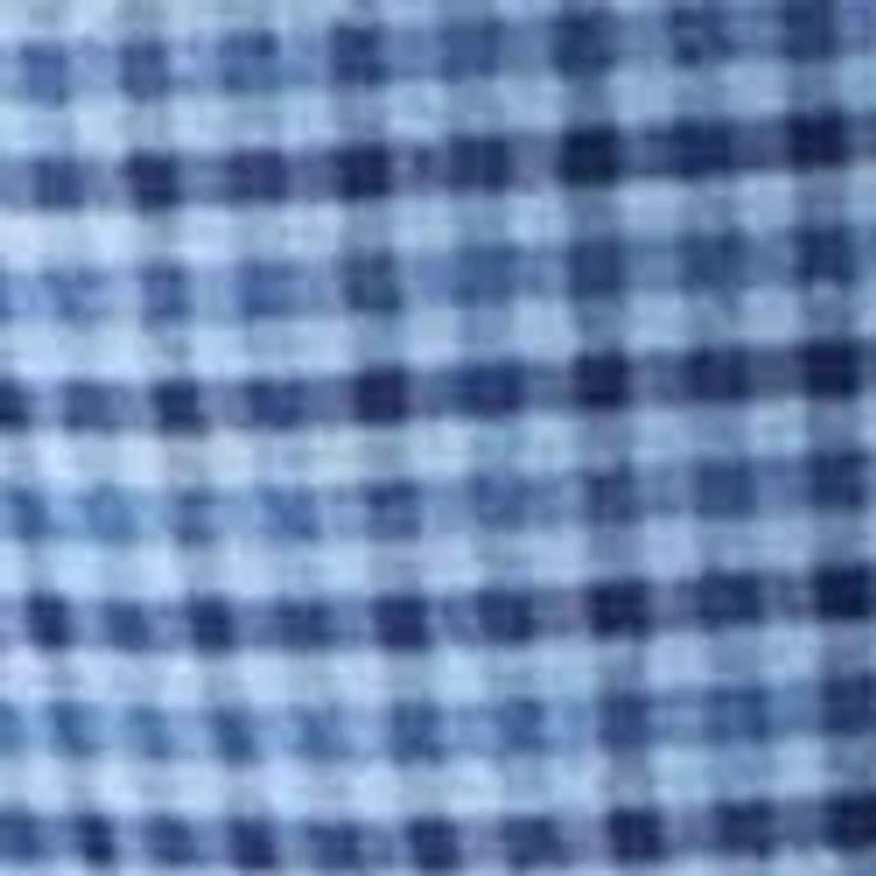 Navy Check Printed Suit Jacket