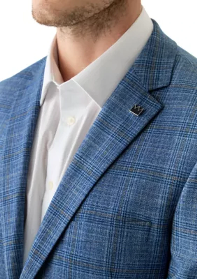 Men's Plaid Suit Jacket