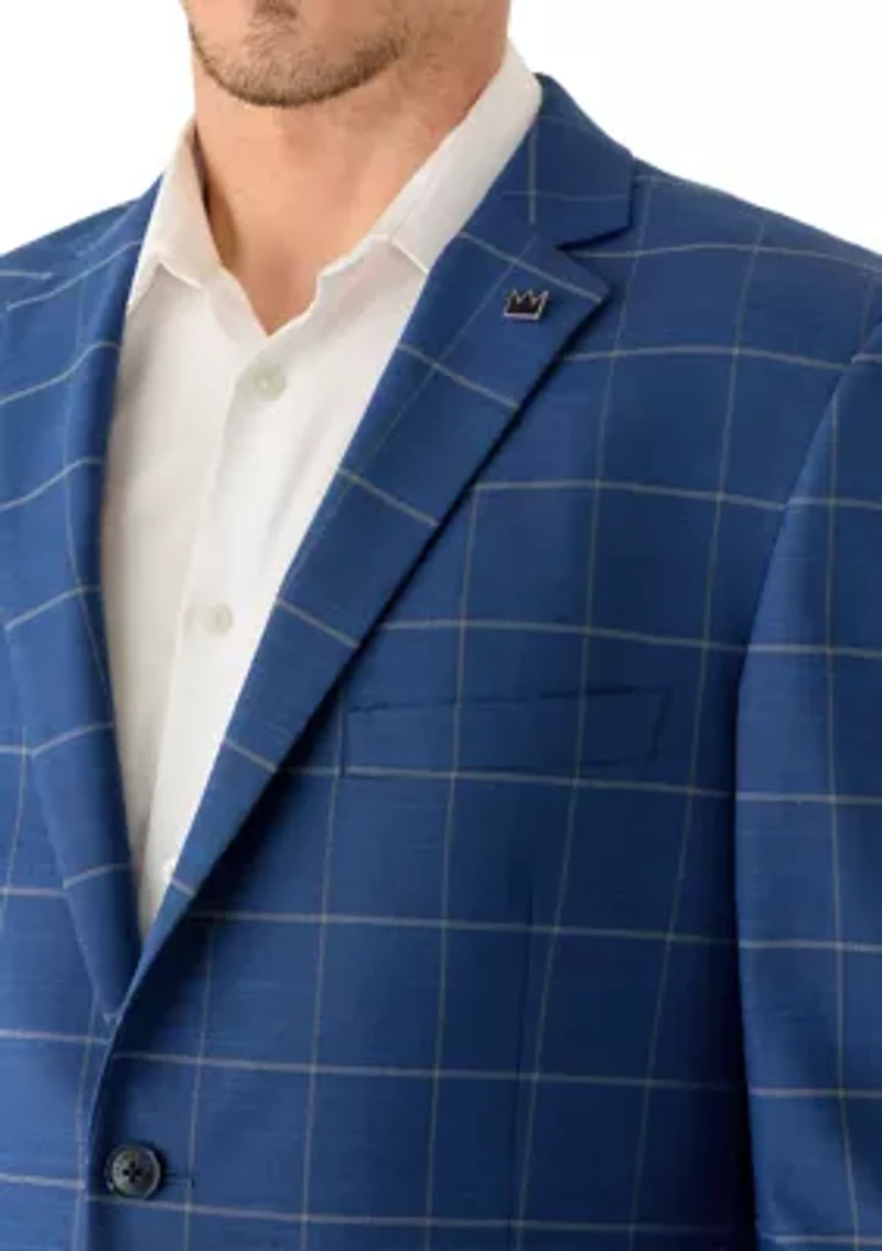 Men's Windowpane Sport Coat
