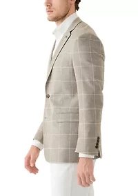 Men's Windowpane Blazer