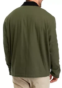 Big & Tall Collared Canvas Jacket