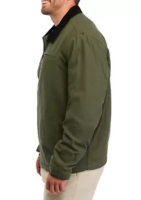 Big & Tall Collared Canvas Jacket