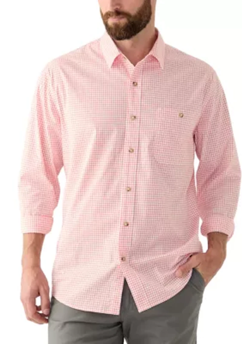 Printed Poplin Button Down Shirt