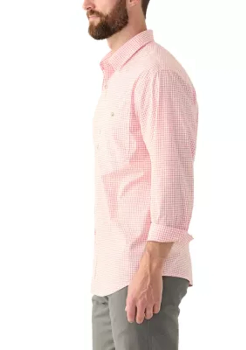 Printed Poplin Button Down Shirt