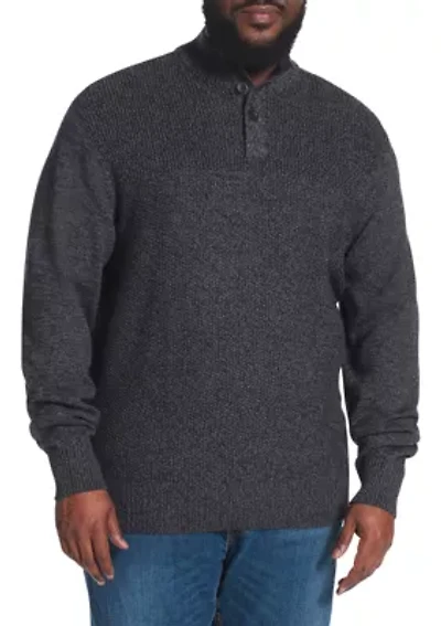 Big & Tall  Mock Neck Pullover Sweater