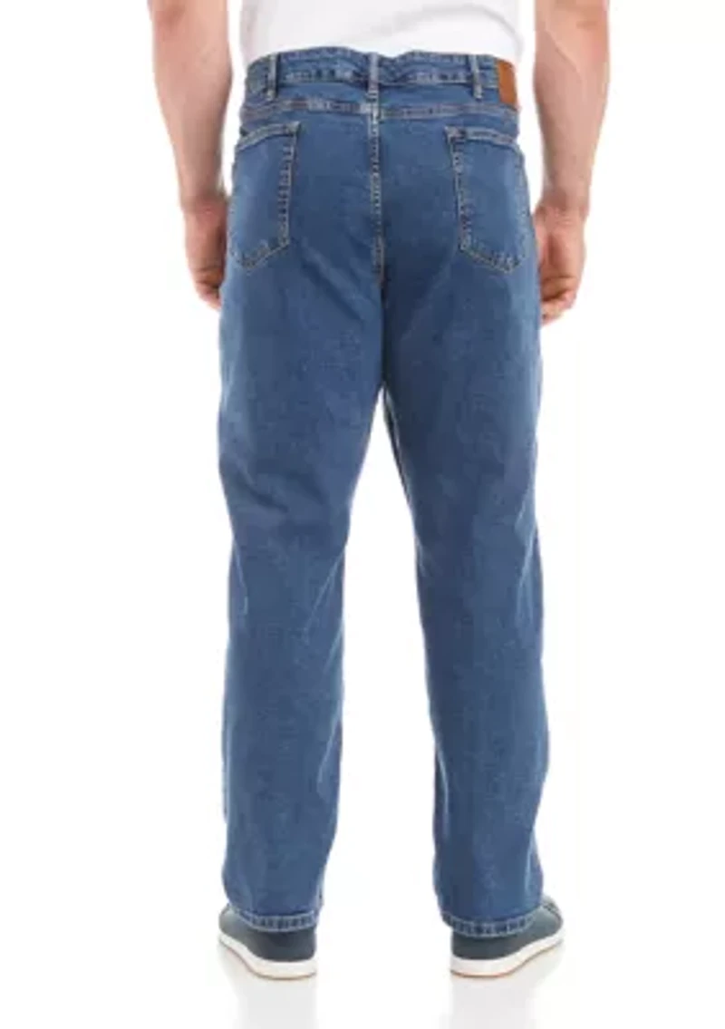 Big & Tall Stretch Straight Fit Denim Jeans