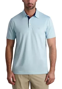 Short Sleeve Space Dye Polo Shirt