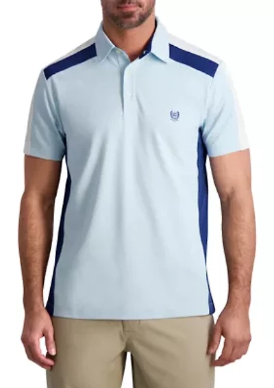 Mesh Block Polo Shirt