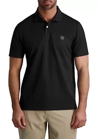 Short Sleeve Solid Polo Shirt