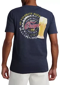 Short Sleeve Beer Graphic T-Shirt
