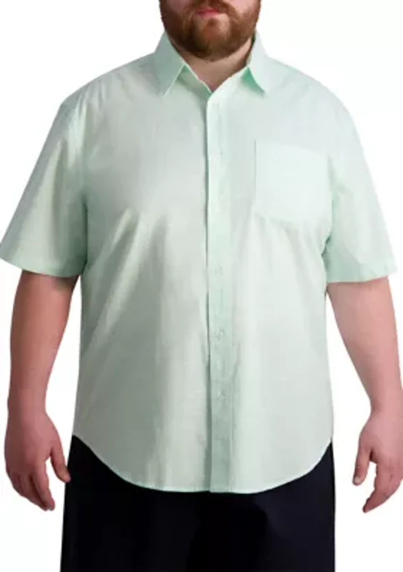 Big & Tall Short Sleeve Coastland Chambray Solid Shirt