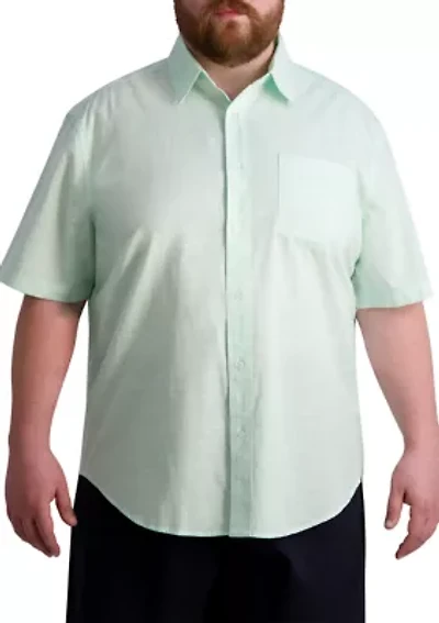 Big & Tall Short Sleeve Coastland Chambray Solid Shirt