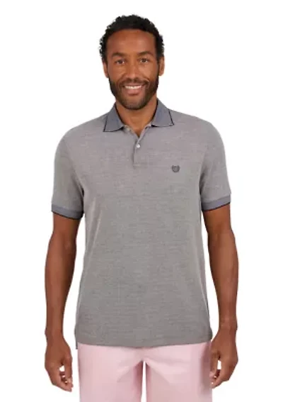 Short Sleeve Solid Birdseye Polo Shirt