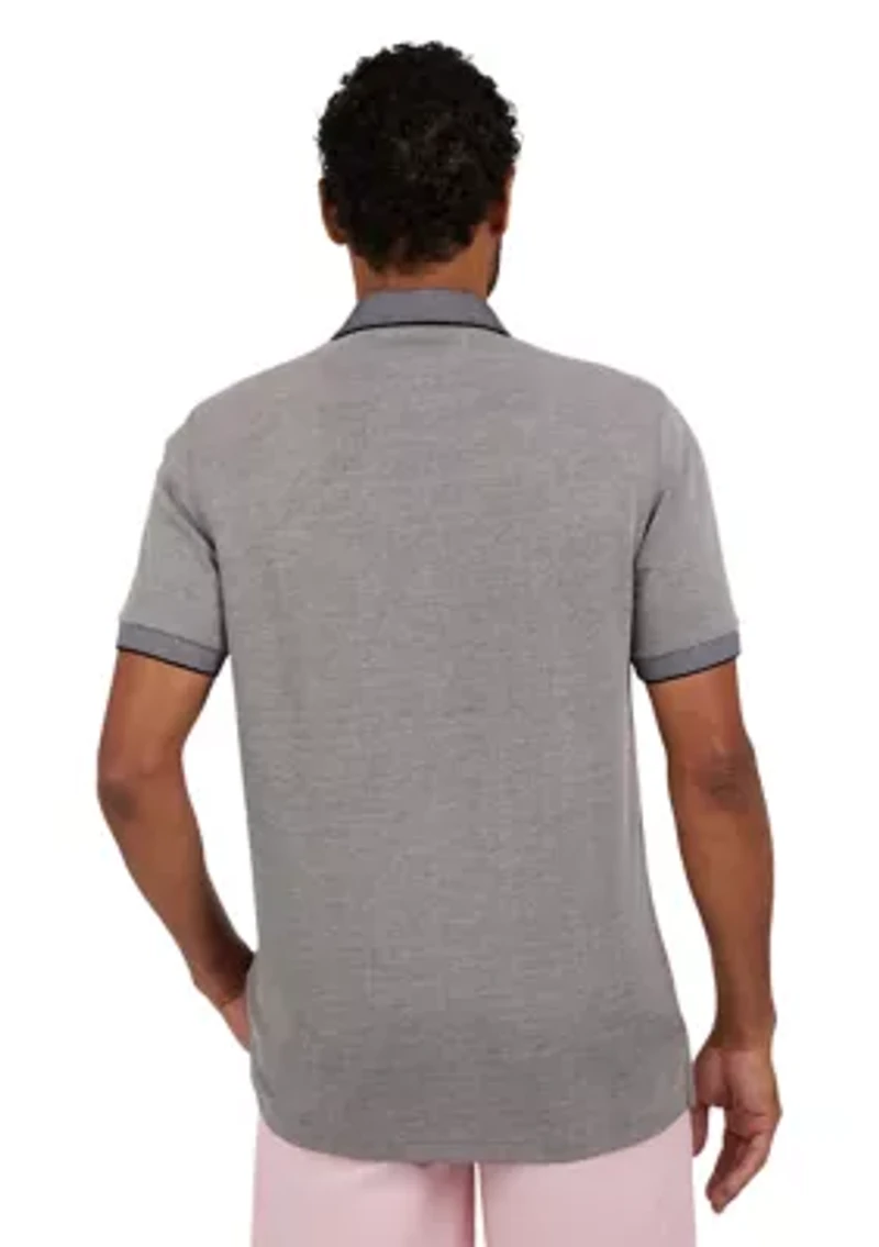 Short Sleeve Solid Birdseye Polo Shirt