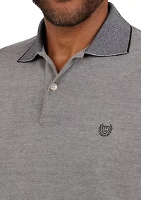 Short Sleeve Solid Birdseye Polo Shirt