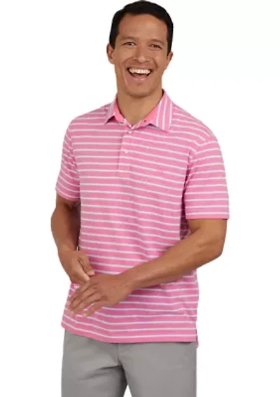 Short Sleeve Slub Pocket Polo Shirt