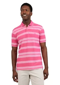 Stripe Birdseye Polo Shirt