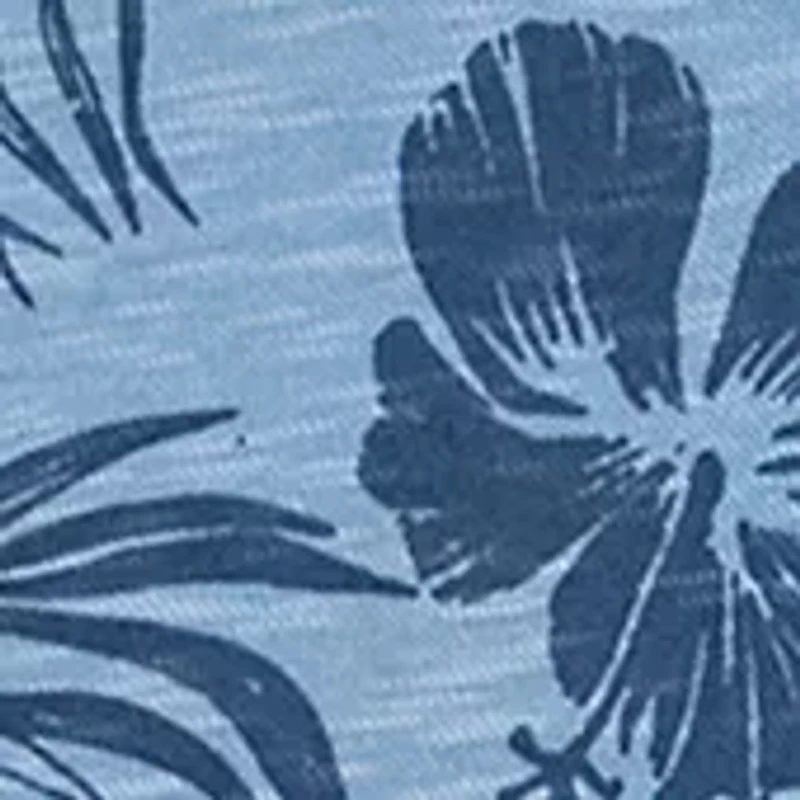 Short Sleeve Tropical Print Polo Shirt