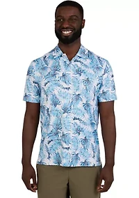 Short Sleeve Printed Performance Polo Shirt