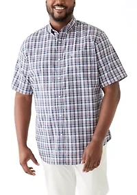Big & Tall Short Sleeve Easy Woven Shirt