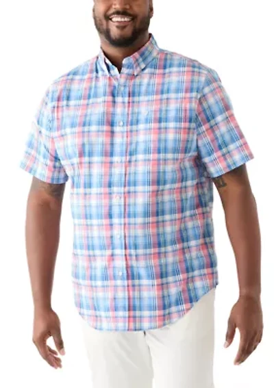 Big & Tall Short Sleeve Easy Woven Shirt