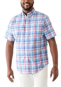 Big & Tall Short Sleeve Easy Woven Shirt