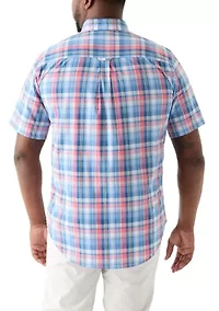 Big & Tall Short Sleeve Easy Woven Shirt
