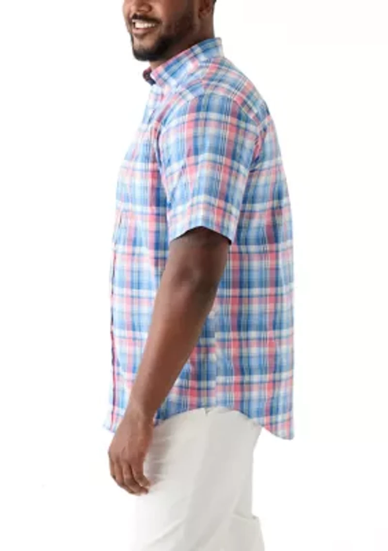 Big & Tall Short Sleeve Easy Woven Shirt