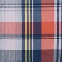 Short Sleeve Plaid Stretch Poplin Shirt