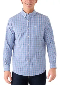 Men's Long Sleeve Plaid Button Down Shirt