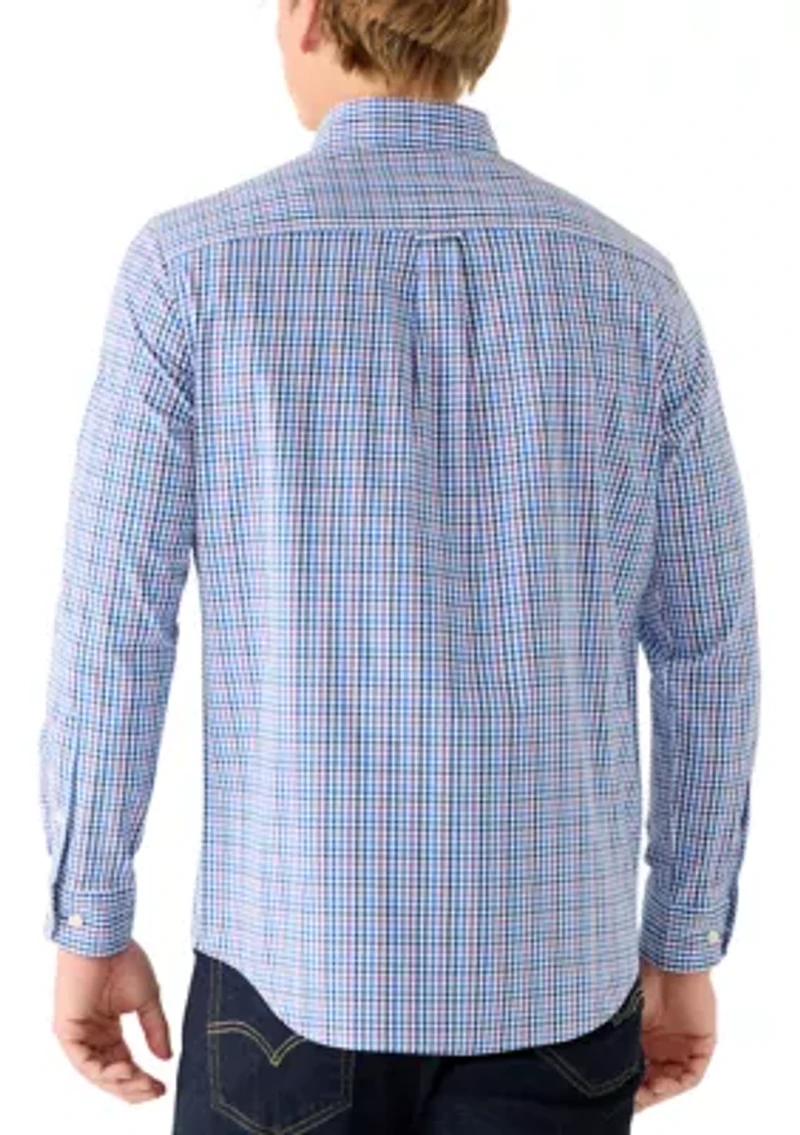 Men's Long Sleeve Plaid Button Down Shirt