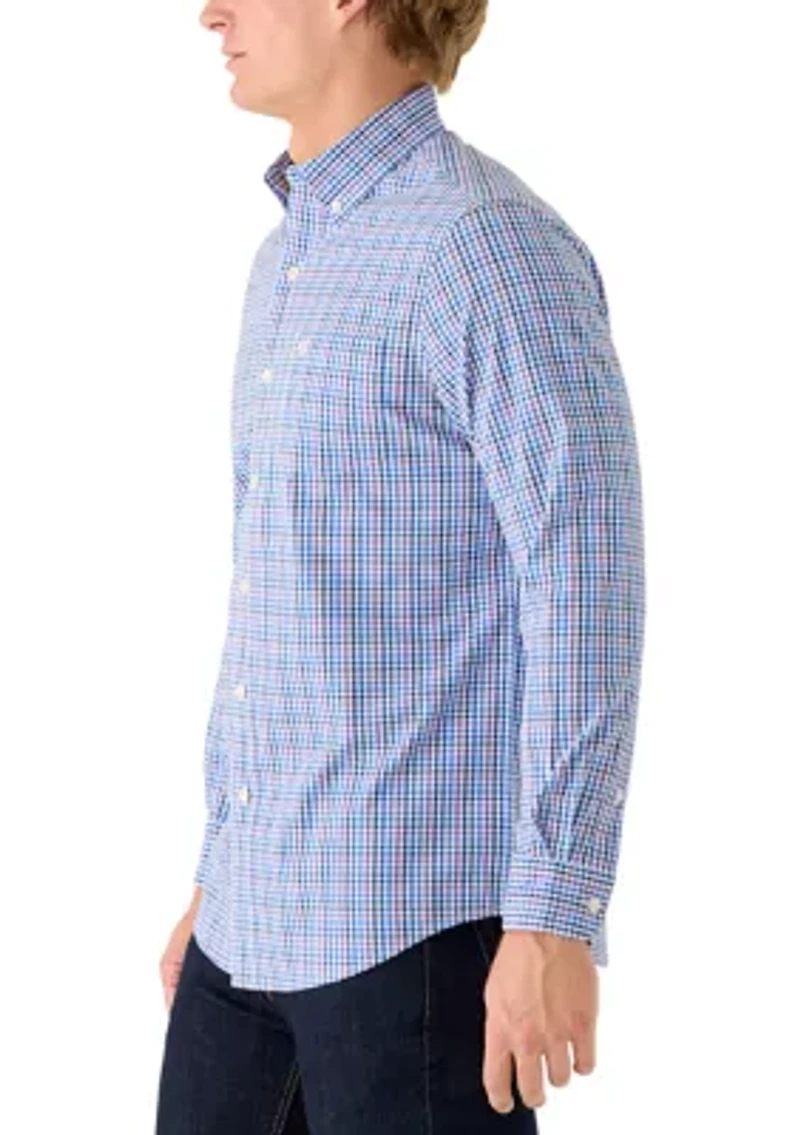 Men's Long Sleeve Plaid Button Down Shirt