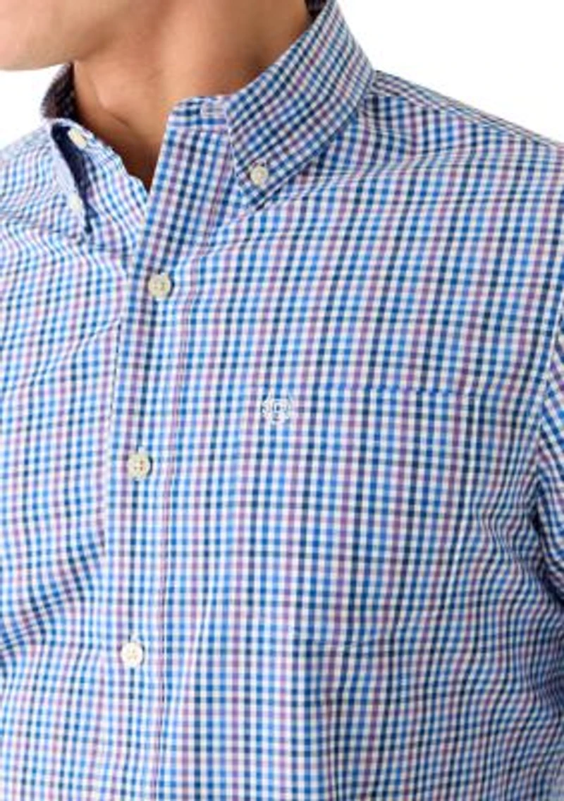 Men's Long Sleeve Plaid Button Down Shirt