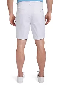 8" Flat Front Shorts