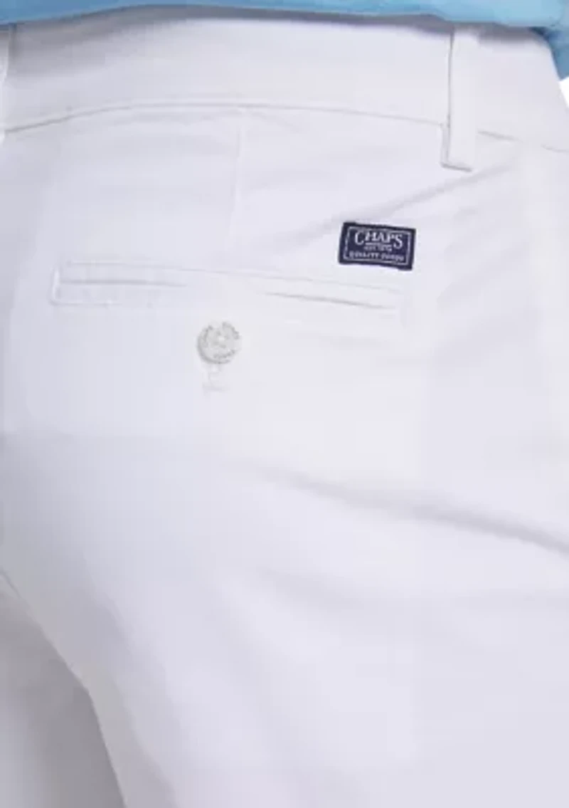 8" Flat Front Shorts