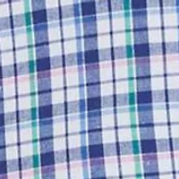 Men's Short Sleeve Poplin Plaid Shirt
