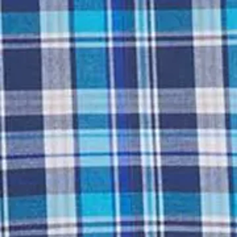 Men's Short Sleeve Poplin Plaid Shirt