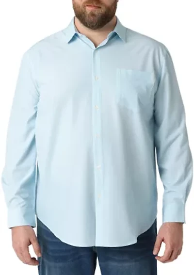 Big & Tall  Long Sleeve Everyday Performance Woven Shirt