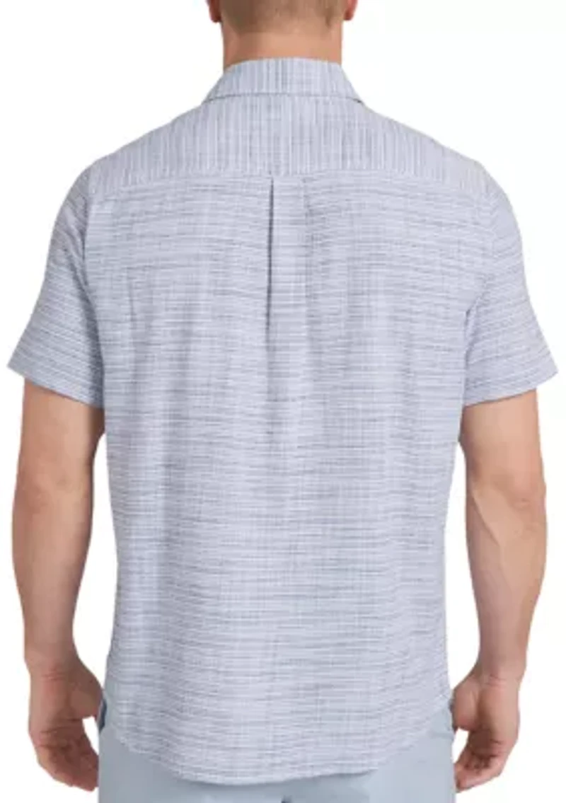 Men's Textured Linen Shirt