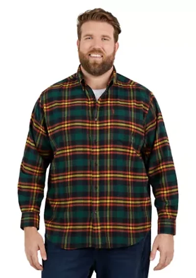 Big & Tall Fireside Flannel Shirt