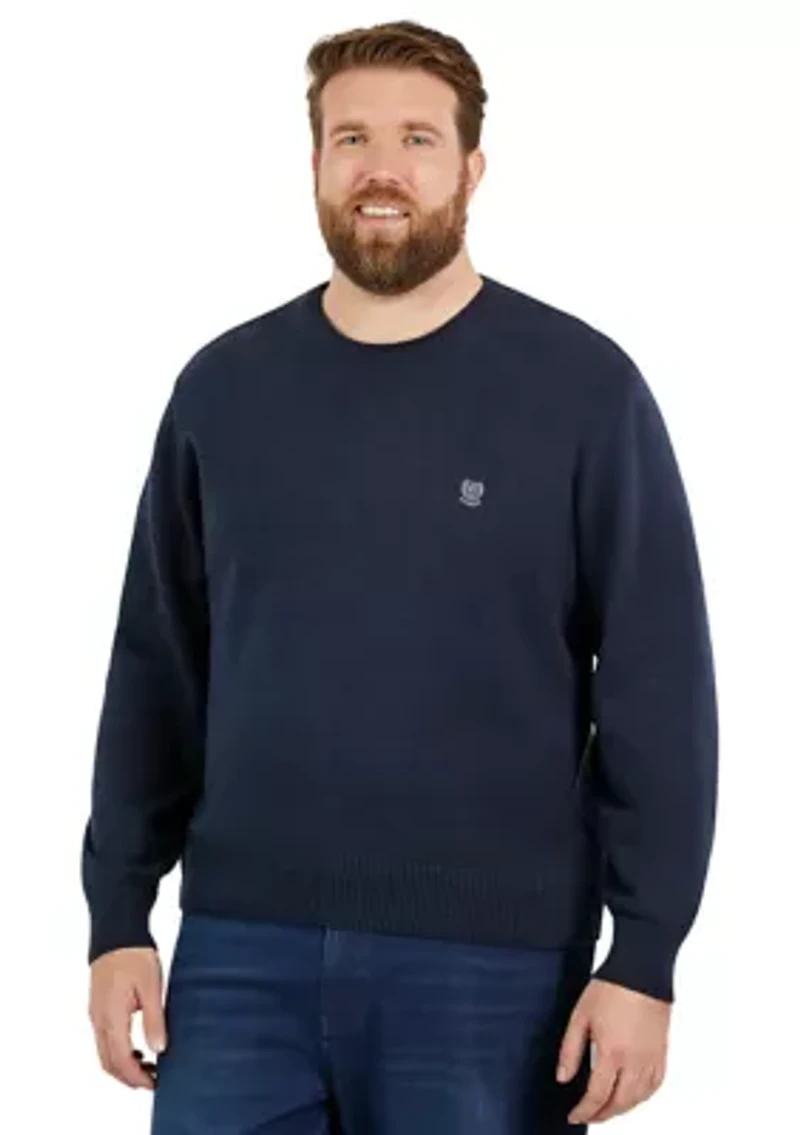Big & Tall Solid Crew Neck Sweater