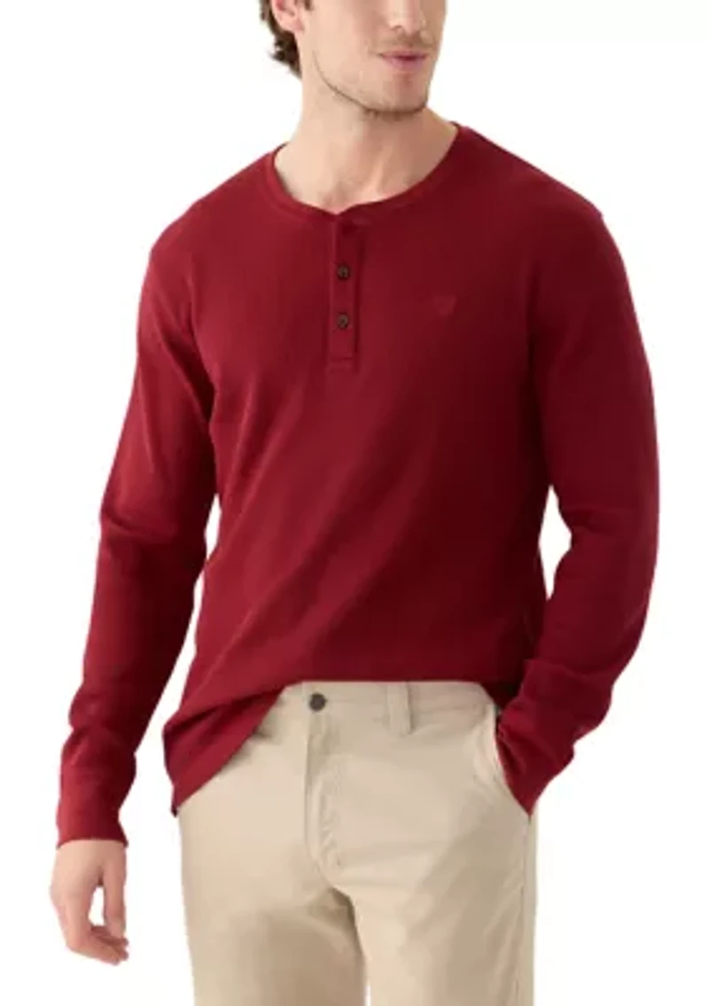 Thermal Henley T-Shirt